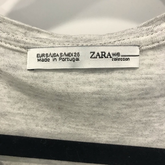 Zara Patchwork Pocket Tee Shirt - Picture 3 of 4